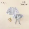 Nuevo Estilo de Otoño Ropa para Bebés y Niñas Pequeñas Clase A, Chaqueta de Gasa Suave y Elástica, Pantalones Falda Abullonados, Conjunto de Dos Piezas para Bebés Niñas