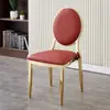 Sillas para Restaurante de Banquetes del Hotel Castillo Napoleón Silla Redonda con Respaldo de Metal Galvanizado Silla de Bambú Silla de Sol de Lujo Ligero