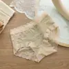 Calzones Sencillos Pequeños Color Fresco Cintura Media para Mujer Sin Marca Ropa Interior Alta Elasticidad No Aprieta Suave Transpirable Cómodo