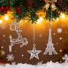 Decoração de Natal Garfo de Cristal Menina de Ballet Pingente Transparente Arranjo Adereços para Árvore de Natal Atacado