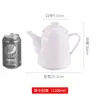 Tetera de Porcelana Blanca Pura Cerámica Hervidor de Agua para Catering Tetera Doméstica de Alta Temperatura Tetera de Hotel Hervidor de Agua Grande y Pequeño para Hotel y Restaurante