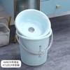 Cubo de plástico para dormitorio de estudiantes al por mayor, cubo de lavandería portátil para el hogar, cubo de baño engrosado, cubo redondo, cubo de almacenamiento de gran capacidad