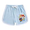 Traje de verano para bebé de niño y niña de dibujos animados del equipo Wang Wang, nuevo para niños, de algodón, manga corta, shorts, delgado de dos piezas, fino