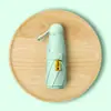 Paraguas cápsula ultraligero con hebilla de anillo, 50% de descuento, con recubrimiento negro para protección solar, apto para días soleados y lluviosos, compacto y personalizable