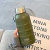 Copo Térmico Estilo Simples, Grande Capacidade, 1000ml, Portátil, Copo de Água de Aparência Premium para Homens e Mulheres, Copo de Aço Inoxidável para Estudantes