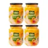 Melocotón amarillo enlatado 510g, producto genuino, caja completa de mezcla de frutas frescas, pera, naranja, fruta enlatada variada de albaricoque, frasco grande, especial para hornear