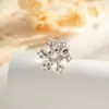 Novedad Otoño e Invierno: Primera Nevada Estrella Circonita Cúbica Copo de Nieve Hélice de Oreja Tornillo Perforación de Cartílago Hélice de Oreja