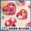 Decoração de Porta-Copo Love Spot Jogo Americano Térmico Coração de Pêssego Coração Feito à Mão Tapete de Cortiça de Alta Qualidade Dia dos Namorados Absorvente para Casa