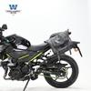 Coche muscle Wolf adecuado para Kawasaki Z400 bolsa lateral bolsa lateral se puede instalar casco medio casco casco completo con cerradura marco de liberación rápida modificación