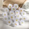 Flores Artificiales de Rosa de Té de 5cm Flores de Rosa Pequeñas Accesorios para Pasadores DIY Fabricación de Guirnaldas de Novia Flor al por Mayor