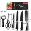 Juego de Cuchillos para el Hogar Ola Negra 238A Juego de Seis Piezas Cuchillo para Frutas Cuchillo para Pan Cuchillo de Chef Cuchillo de Cocina Cuchillo de Cocina para el Hogar