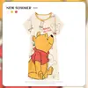 Pijama Feminino Verão Manga Curta Fino Desenho Animado Pequeno Fresco Fofo Estilo Ins Solto Camisola Doce Estudante Roupas de Casa