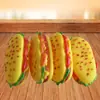 Juguete de Mascota con Voz de Hamburguesa de Sésamo Limpiador Dental de Vinilo para Perros