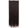 Peluca al por mayor de fábrica para comercio exterior europea y americana peluca de cabello largo lacio peluca de cinco tarjetas de seda de alta temperatura extensión de cabello sin costuras