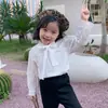 Ropa infantil coreana Otoño 2020 nuevo para niña estilo occidental camisa infantil moderna top calado WQ218