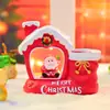 Porta lápices de Santa Claus con luz nocturna, nuevo producto transfronterizo, decoración creativa para Nochebuena, regalo para niños, venta al por mayor