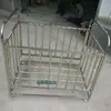 Suporte de Bolas de Aço Inoxidável Carrinho de Bolas para Jardim de Infância Suporte Espessado para Armazenamento de Basquete Suporte de Bolas Móvel Cesta de Basquete Carrinho Dobrável para Carregar Bolas