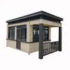 Cabina de Seguridad con Pintura de Piedra Real, Cuarto de Guardia de Seguridad, Material de Estructura de Acero, Producto Terminado, Móvil para Zonas Residenciales, Parques y Lugares Pintorescos