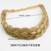 Diadema Bohemia Trenzada de Cinco Hilos Hecha a Mano de Venta Caliente Transfronteriza Trenza de Cabello Elástica Trenzada de Fibra Sintética Retro