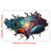 Amazon Novo 3D Autoadesivo Tear Wall Star Universo Planeta Mundo varíola Sala de estar Adesivo de Parede Decorativo