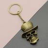 Xiyin Temu AliExpress Amazon Explosiones Joyería Sombrero Simple Calavera Llavero Colgante