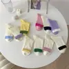 Calcetines de Mujer Youjiaxiu Primavera y Verano Calcetines Finos de Malla Hueca Calcetines de Tubo Medio Sin Costuras de Moda Calcetines con Bloques de Color