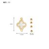 Coleção de Acessórios com Botões de Pérola Cobre Banhado Ouro Real Microincrustação Pulseira Colar DIY Feito à Mão Conexão em Espiral Fivela OT