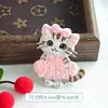 Nuevo Pegatina de Tela Bordada de Animales de Dibujos Animados Cerdo Rosa Etiqueta Bordada para Computadora Gatito Perrito Ardilla Parche Adhesivo