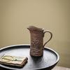 Jiuhuan estilo retro gres barro de roca viejo relieve peregrinación taza de feria de mano ceremonia del té kung fu mar de té taza de agua promedio té