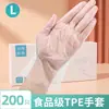 Guantes Desechables Gruesos de TPE Multifuncionales para Cocina y Hogar de Grado Alimenticio Transparentes Resistentes a Manchas Resistentes al Aceite Resistentes al Desgaste Extensibles