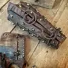 Luvas de Couro Medievais Personalizadas Braçadeiras Viking Punk Retro Pulseira Acessórios de Fantasia de Carnaval Cosplay