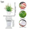 Plantas Artificiales de Primavera en Maceta con un Toque de Lujo, Flores Falsas y Plantas Verdes con Macetas, Artículos Decorativos, Rosas, Lavanda, Pequeñas Plantas de Escritorio en Maceta para la Oficina