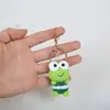 Creativo Dibujo Animado Tejido a Mano Lindo Rana de Ojos Grandes Colgante Crochet de Lana Llavero Colgante Mini Muñeca