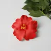 Em estoque novo cerca de 10cm simulação da flor rosa presilha de cabelo adorno de cabeça cor flor maiô viagem praia foto acessórios de cabelo