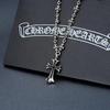 Ch Croda Novo Estilo Retro Colorido Diamante Cruz Cadeia Personalizada All-match Unisex Internet Celebrant Hot Colar