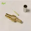 Cobre puro bañado en oro (SMC-C-J-1.5) conector RF coaxial para cable RG316 RG174 50 euros