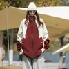 Ootd Chaqueta de una sola capa para exteriores para hombres y mujeres, Primavera y Otoño, Holgada, Cortavientos e Impermeable, Ropa de Montañismo para Parejas, Estilo de Montaña Moderno