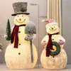 Decoração de Natal Boneco de Neve Rena de Natal Brilhante Cenário para Shopping Center Lobby de Hotel Enfeites Decorativos Grandes de Natal