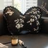 Cojín de Mariposa Femenino Retro de Estilo Francés Inspirado en Ins Silla Cojín para Ventana de Bahía Dormitorio Cojín Decorativo para Sofá de Sala de Estar