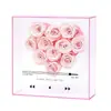 Caja de Regalo Flor Eterna Cd Mismo Amor de Xiaohongshu Regalo de San Valentín para Novia San Valentín Chino Caja de Flores Transparente de Acrílico