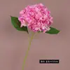 Ramo de una sola flor de hortensia artificial grande para decoración de escenas, decoración de bodas y hoteles, ramo de mano de hortensia, flores secas, flores artificiales