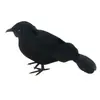Pluma de Corvo Negra Simulada Corvo Decoração de Halloween Decoração Corvo Adereços de Jardim Decoração