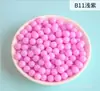 1,3mm-10mm desconto por quantidade grande uma variedade de cores cor sólida não porosa contas plásticas soltas cor de doce acessórios diy