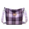 Bolso Cruzado, Cuadros Frescos y Artísticos, Moderno y Sencillo, Bolso de Hombro de Gran Capacidad, Bolso Tote Casual para Estudiantes para Clase o Desplazamientos
