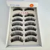 Pestañas Postizas Three Trees Modelo Cabeza Paquete de Diez Pares Gruesas Pestañas para Maquillaje de Escenario Pestañas para Maquillaje Nude Venta al por Mayor desde el Fabricante
