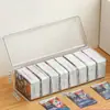 Caixa de Armazenamento de Cartas Estrela Cartão Transparente Grande Capacidade Portátil Yu-Gi-Oh Caixa de Armazenamento com Divisórias para Cartas com Tampa