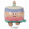 Corea del Sur estilo ins mate esmerilado coche de policía avión globo decoración de cumpleaños para niños oso mate globo arcoíris