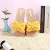 Pantuflas de Lazo para Mujer 2021 Verano Nuevas Estilo Coreano ins Zapatos de Moda Casuales de Exterior