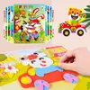Pegatinas para Niños, Pegatinas Estéreo, Paquete de Materiales Hechos a Mano DIY para Jardín de Infancia, Pegatinas de Juguete Educativo de Dibujos Animados