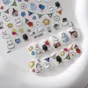 Libro Rojo Pequeño Moomin Dibujos Animados Tridimensional Lindo Asiático y Americano Pegatinas para Uñas al por Mayor en Stock Adhesivo Impermeable Pegatinas para Uñas de Teléfono Móvil